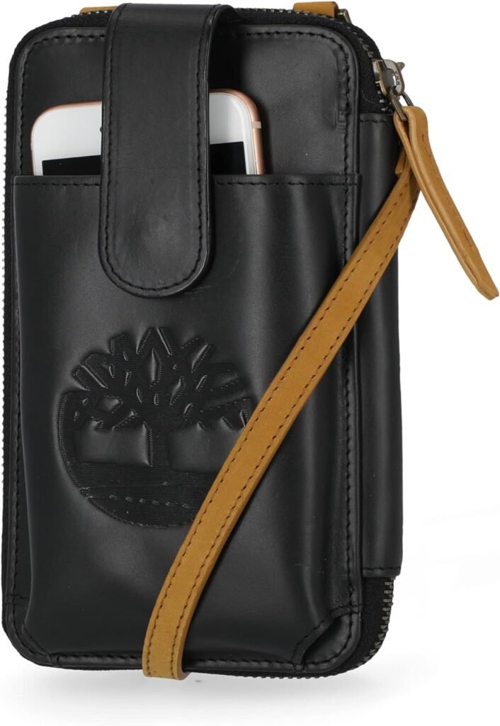 Timberland Womens RFID Leather Phone Crossbody Wallet Bag